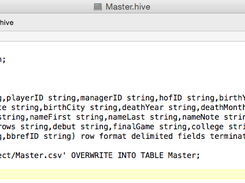 Sample Hive Script