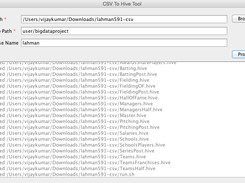 CSV To Hive Processing of files