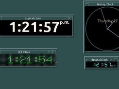 The Timepieces package contains a variety of clocks for machines that support X Window System desktops.