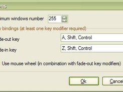 Options window