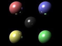 Sample code screenshot: simple ray-tracing