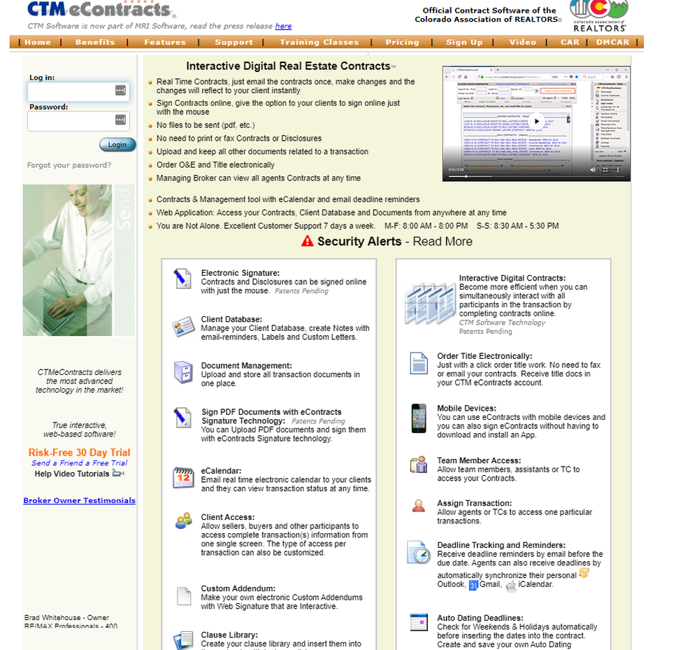 CTM eContracts Screenshot 1