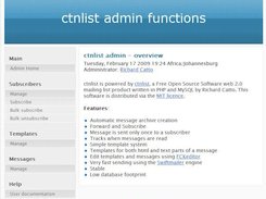 admin interface