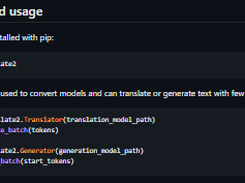 CTranslate2 Screenshot 1