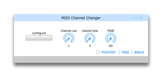 Midi Channel Changer version 1.0