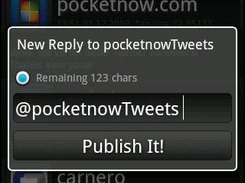 Writing new tweet or reply to another one