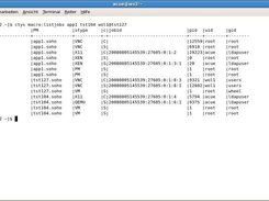 LIST action on members of a VMSTACK.