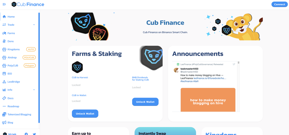 Cub Finance Screenshot 1