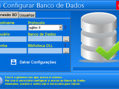 Nova tela de Config do BD
