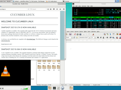 Cucumber Linux running the XFCE Desktop Environment