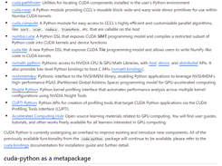 CUDA Python Screenshot 1