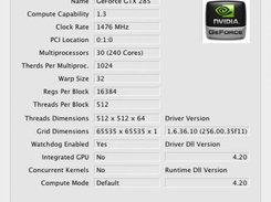 CUDA-Z in Mac OSX