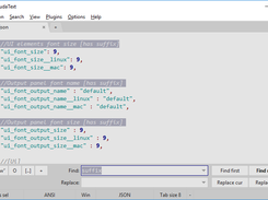 Main window, multi-selections, find/replace