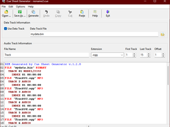 Cue Sheet Generator in action.