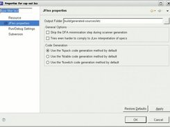 LEX File Properties