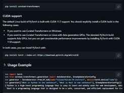 Curated Transformers Screenshot 1