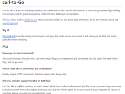 curl-to-Go Screenshot 1
