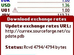 Download of currency update