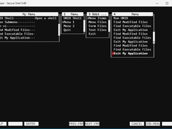 Cursel Menu.example  in Chrome SSH HTerm