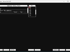 Cursel Form.6choices in Chrome SSH HTerm