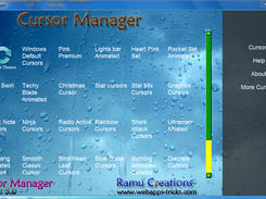 Cursor Manager Main Screen