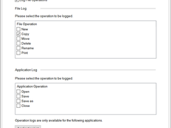 Selective logging per users/user groups