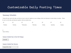 Customizable Daily Posting Times