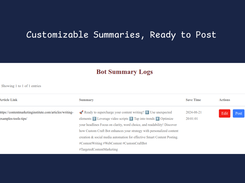 Editable Summaries, Ready to Post