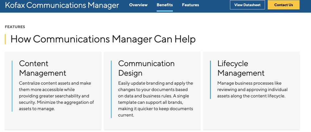 Tungsten Communications Manager Screenshot 1