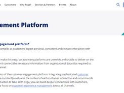 Pega Customer Engagement Platform Screenshot 1