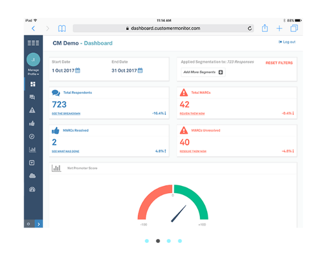 Customer Monitor Screenshot 1