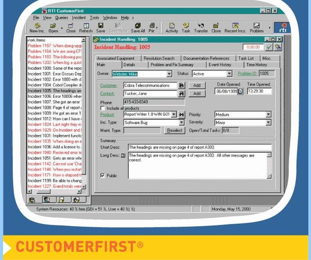 CustomerFirst Screenshot 1