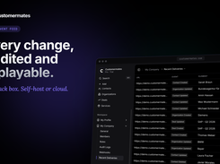 Live event feed: every CRM change, audited and replayable