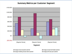 Summary metrics per customer segment