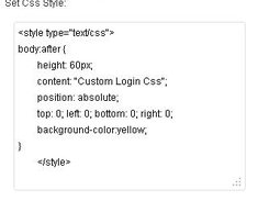 Custom Login Css