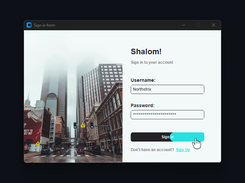 CustomTkinter forms example Screenshot 1
