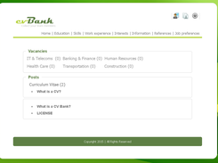 Student home page