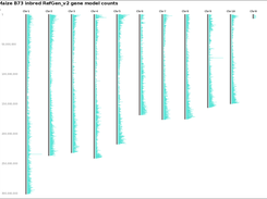 Gene models for maize genome assembly B73 RefGen_v2