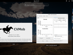 Look and feel of the CvMob in a Linux enviroment (GNOME Shell)