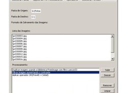 Batch Image Processing Screen