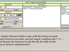 Wizard, for make a more complex Sql Query...