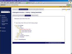 example for catalog tree administration