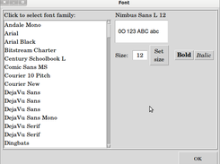 fontselector