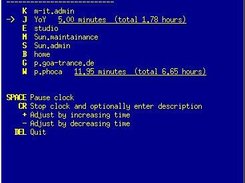 phoca_logger (worklog) running in a terminal