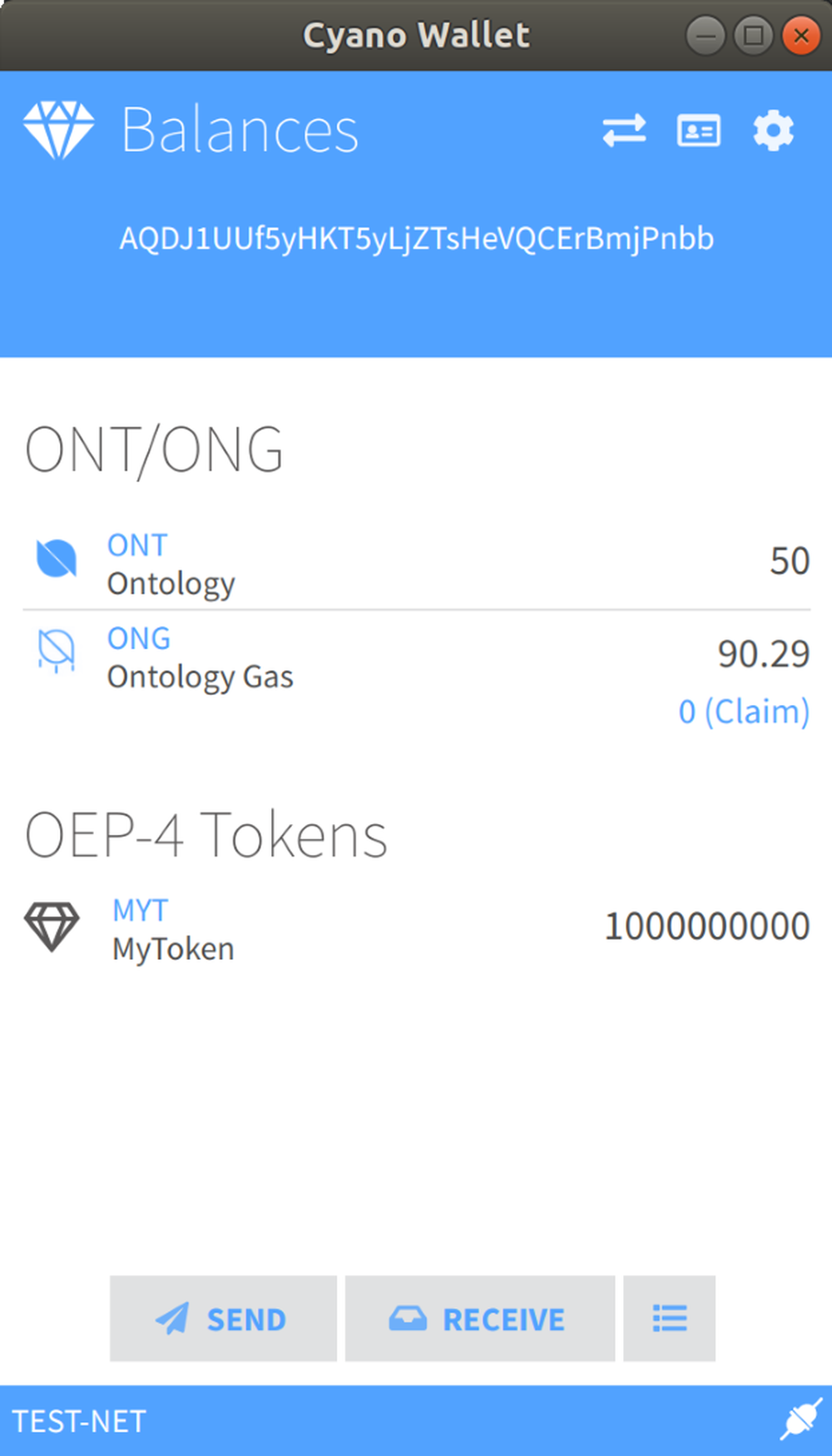 Cyano Wallet Screenshot 1