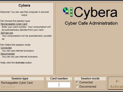 Cybera Client - The blocking screen