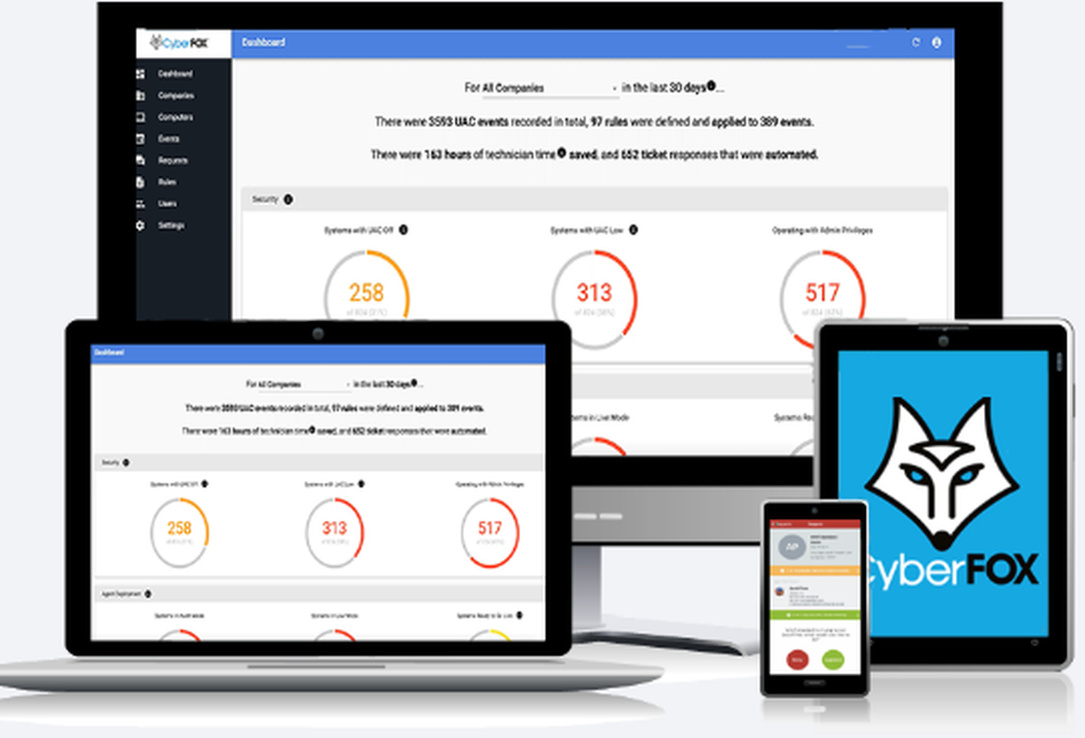 CyberFOX DNS Filtering Screenshot 1