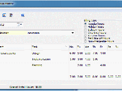 Timesheets Main Screen