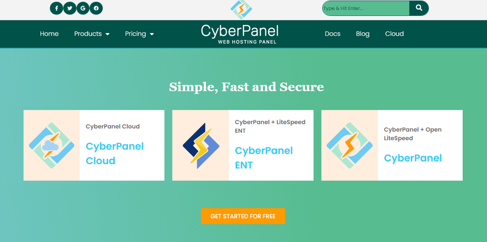 CyberPanel Screenshot 1