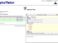 Reviewing a test